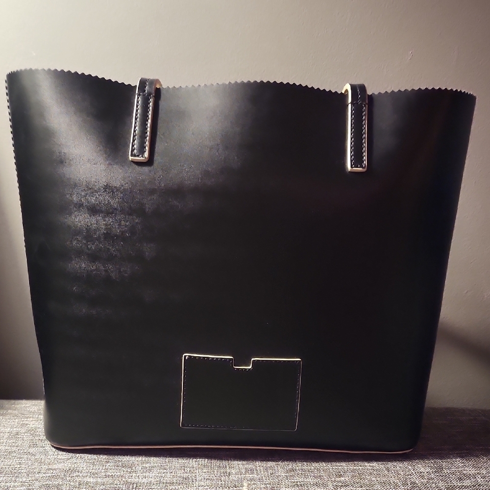 Kate Spade Large Black and Cream Leather Tote - Picture 3 of 14